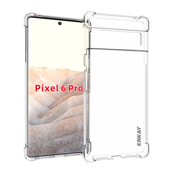 ENKAY Transparent TPU Shockproof Case, For Google Pixel 6, For Google Pixel 6 Pro