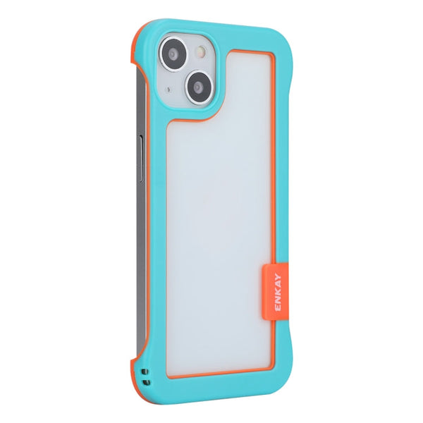 ENKAY Frameless Hollow Shockproof PC Case for iPhone 13, For iPhone 13