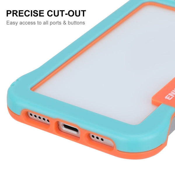 ENKAY Frameless Hollow Shockproof PC Case for iPhone 13, For iPhone 13