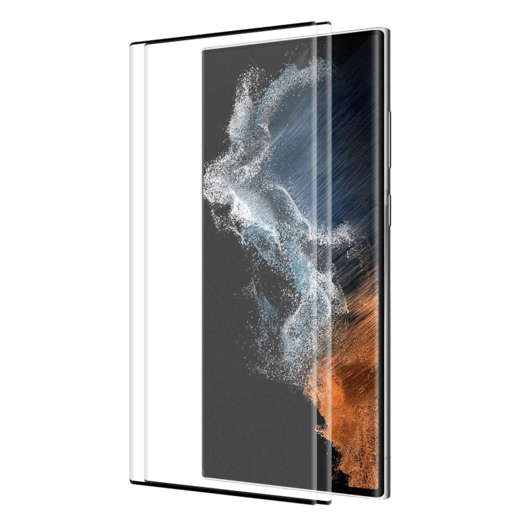 For Samsung Galaxy S22 Ultra ENKAY 3D Hot Bending Explosion-proof Full Tempered Glass Film