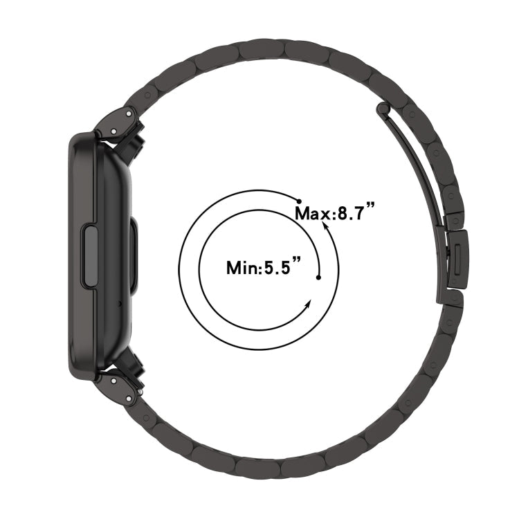 2 in 1 Three-bead Metal Strap with Watch Frame, For Xiaomi Redmi Watch 2, For Xiaomi Redmi Watch2 Lite International Version