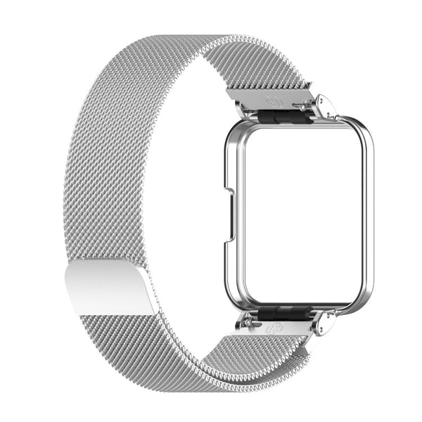 2 in 1 Milano Metal Strap with Watch Frame, For Xiaomi Redmi Watch 2 Lite, For Xiaomi Redmi Watch 2