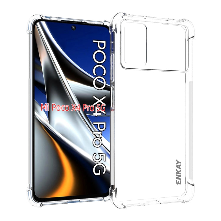 ENKAY Clear TPU Shockproof Case, For Xiaomi Poco X4 Pro 5G, For Xiaomi Redmi 10C Global / Redmi 10 India, For Xiaomi Redmi K40S, For Xiaomi Redmi K50 Gaming, For Xiaomi Redmi K50 / K50 Pro, For Xiaomi Redmi Note 11 Pro 5G China                         ...