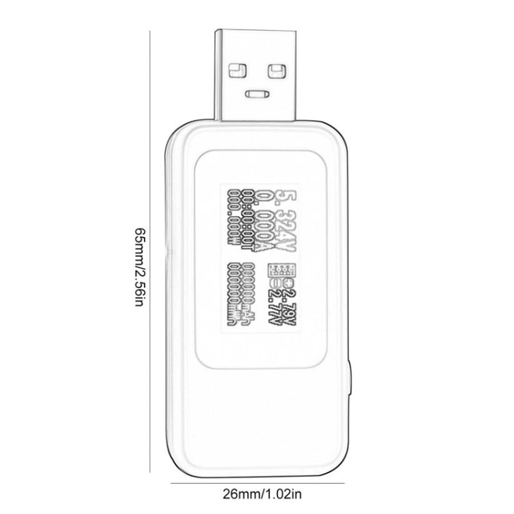 KWS-MX18 10 in 1 USB DC Tester Current 4-30V Voltage Meter Timing Ammeter Digital Meter