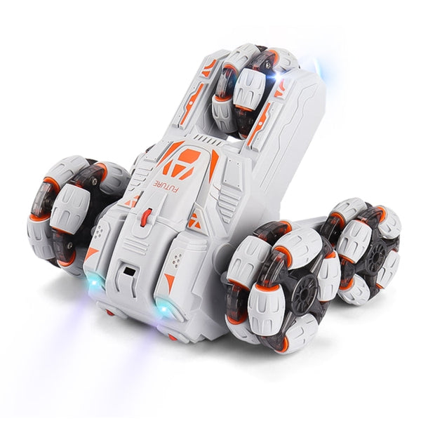 MoFun Five-wheeled Stunt Car 360-degree Swing Arm 2.4G Multifunctional RC Car, Single control, Double control