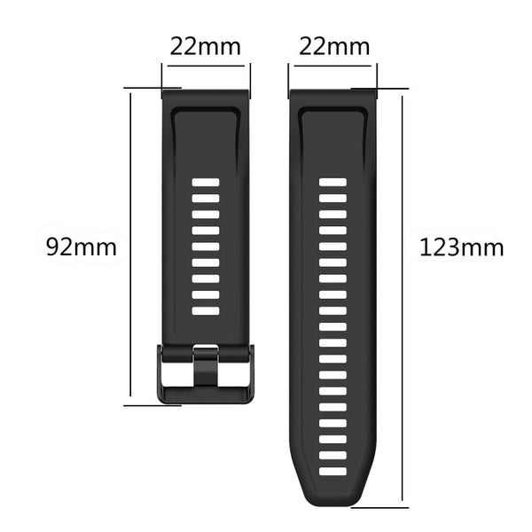 22mm Horizontal Texture Silicone Watch Band with Removal Tool, For Garmin Fenix 7, For Garmin Fenix 7 Solar, For Garmin Fenix 7 Sapphire Solar