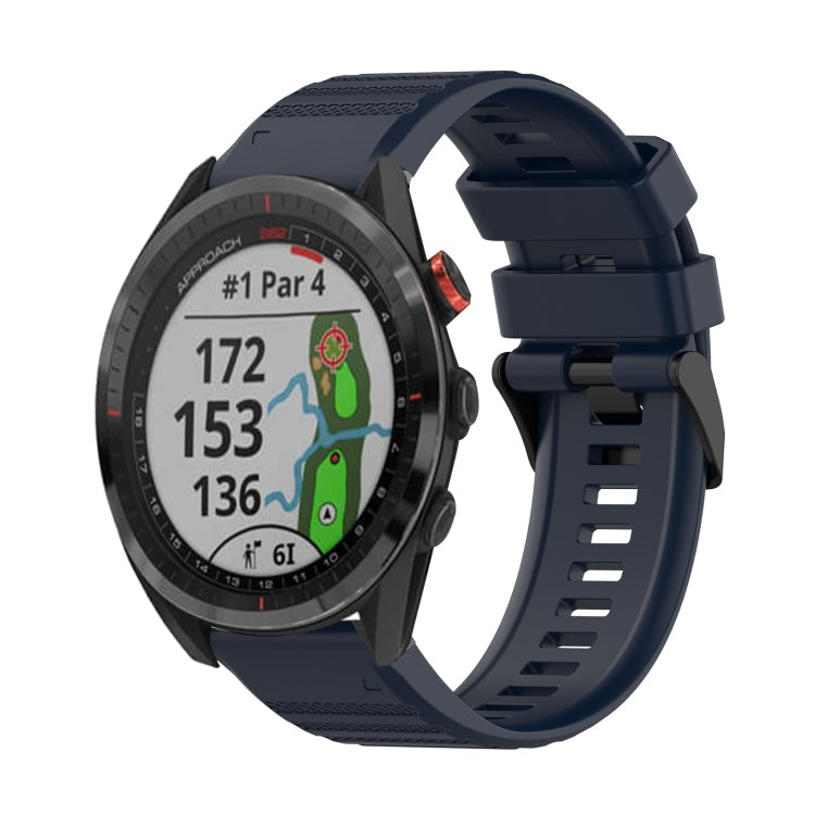 22mm Horizontal Texture Silicone Watch Band with Removal Tool, For Garmin Epix Gen 2, For Garmin Approach S62, For Garmin Fenix 6 GPS