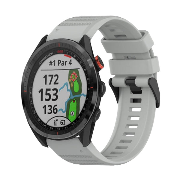 22mm Horizontal Texture Silicone Watch Band with Removal Tool, For Garmin Epix Gen 2, For Garmin Approach S62, For Garmin Fenix 6 GPS