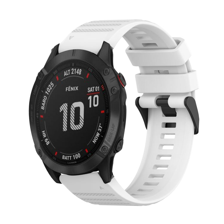 22mm Horizontal Texture Silicone Watch Band with Removal Tool, For Garmin Fenix 6 Pro GPS, For Garmin Fenix 6 Sapphire GPS, For Garmin Fenix 5