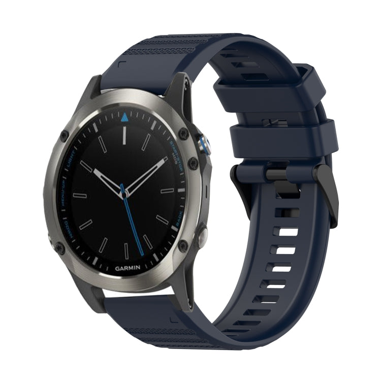 22mm Horizontal Texture Silicone Watch Band with Removal Tool, For Garmin Fenix 5 Plus, For Garmin Quatix 5, For Garmin Quatix 5 Sapphire