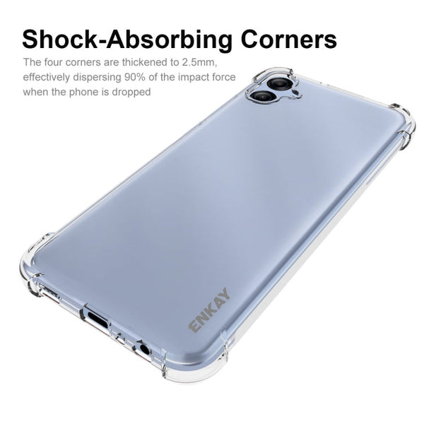 ENKAY Hat-Prince Clear TPU Shockproof Phone Case, For Samsung Galaxy A04e 4G, For Samsung Galaxy A34, For Samsung Galaxy A54 5G
