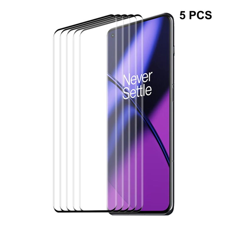 For OnePlus 11 ENKAY Hat-Prince 3D Hot Bending Explosion-proof Tempered Glass Full Film, 1pc, 2pcs, 5pcs