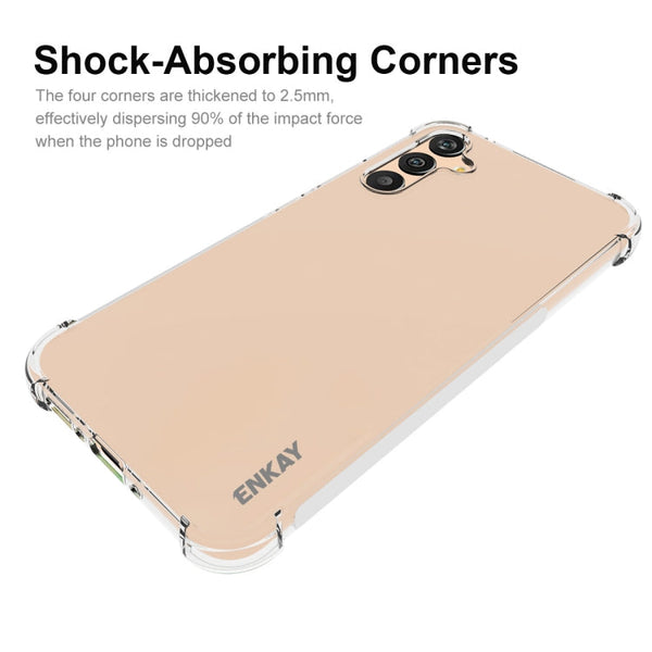 For Samsung Galaxy A34 5G ENKAY Hat-Prince Clear TPU Shockproof Case Soft Anti-slip Cover, For Samsung Galaxy A34 5G