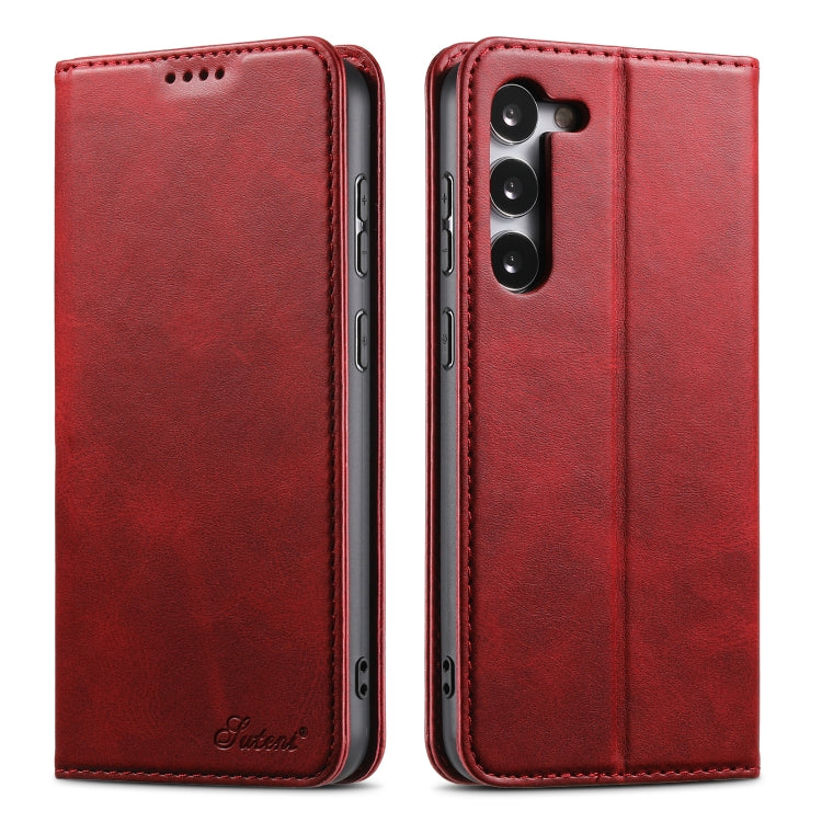 Suteni Calf Texture Horizontal Flip Leather Phone Case, For Samsung Galaxy S23 Ultra 5G, For Samsung Galaxy S23+ 5G, For Samsung Galaxy S23 5G