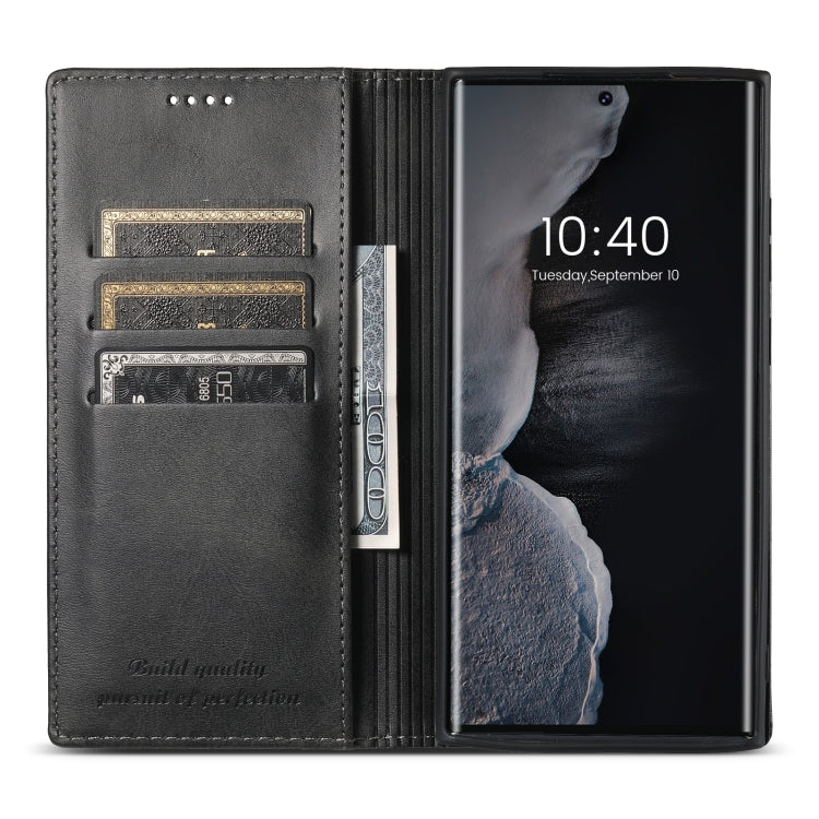 Suteni Calf Texture Horizontal Flip Leather Phone Case, For Samsung Galaxy S23 Ultra 5G, For Samsung Galaxy S23+ 5G, For Samsung Galaxy S23 5G