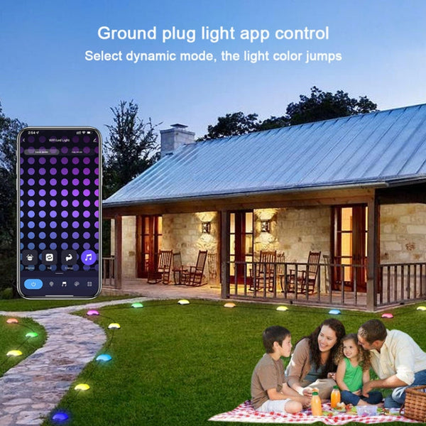 CP01 Outdoor WIFI Smart APP Control Garden Lamp Music Sync Outdoor Ground Lights