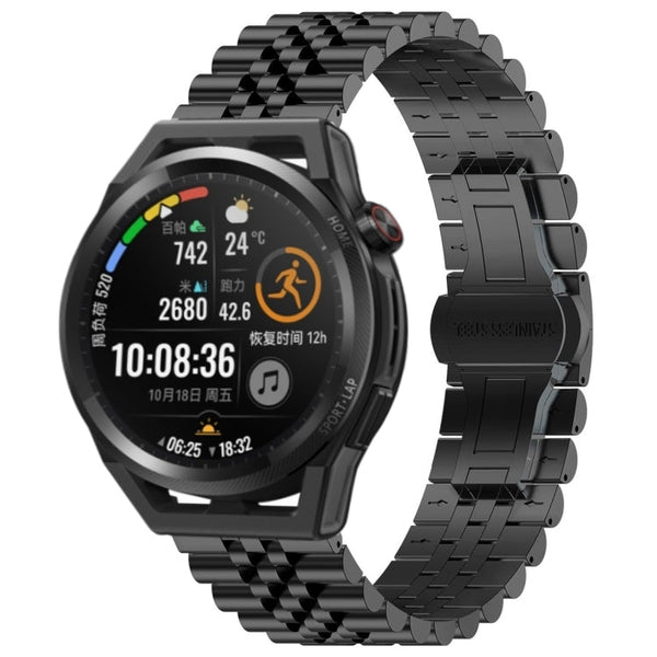 Five Bull Half Round Stainless Steel Watch Band + Strap Removal Tool, For Huawei Watch GT3 Pro 46mm, For Huawei Watch GT Runner, For Huawei Watch GT3 46mm