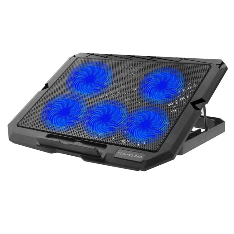X5 Game Work Mute 5-Fan 7-Gear Adjustable Height Laptop Cooling Stand, X5