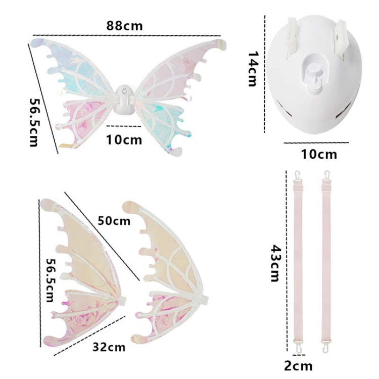 Rockwoo R01 DIY Electric Butterfly Elf Wings Toy, With Light, No Light