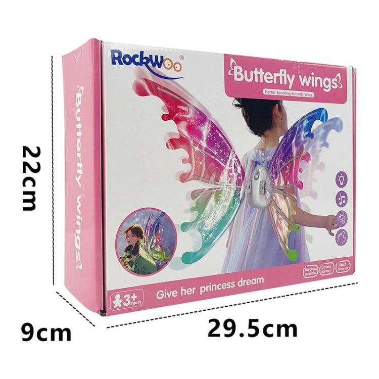Rockwoo R01 DIY Electric Butterfly Elf Wings Toy, With Light, No Light