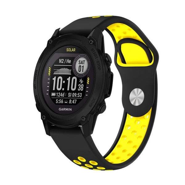 22mm Sports Breathable Silicone Watch Band