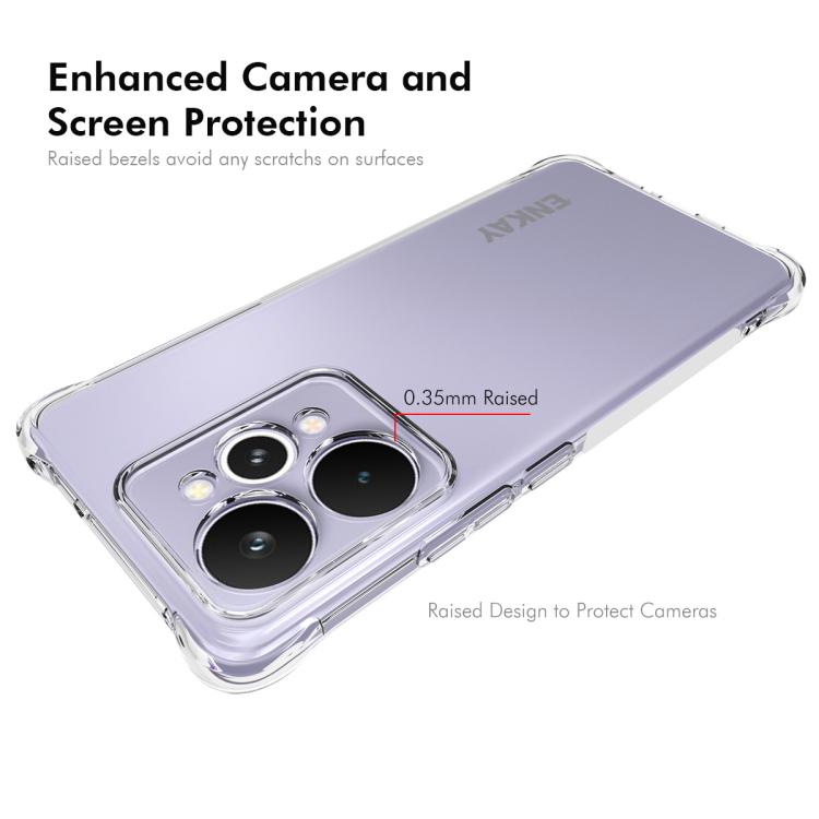ENKAY Transparent TPU Shockproof Anti-slip Phone Case
