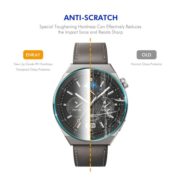 2pcs ENKAY 0.2mm 9H Tempered Glass Screen Protector Watch Film, For Samsung Galaxy Watch Ultra 47mm / Ultra 2025, For Samsung Galaxy Watch8 44mm, For Samsung Galaxy Watch8 40mm, For Samsung Galaxy Watch6 Classic / Ultra 47mm                            ...