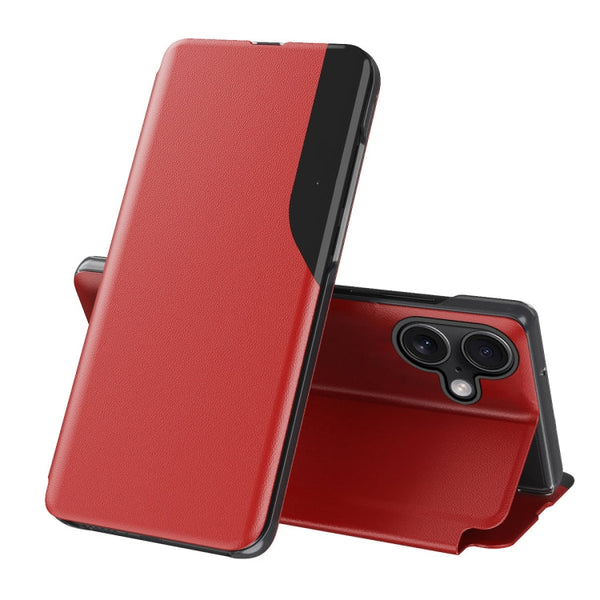 Side Display Flip Leather Phone Case