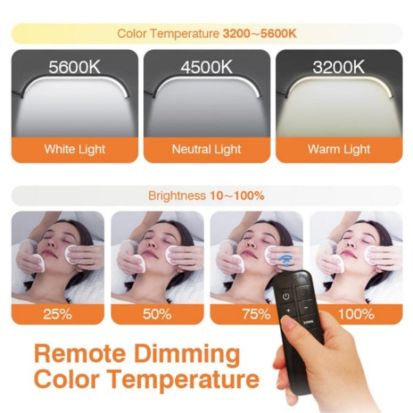 HD-G63X Floor Standing Remote Dimming LED Moon Lamp Manicure Eyelash Beauty Lamp, US Plug, UK Plug, EU Plug, AU Plug