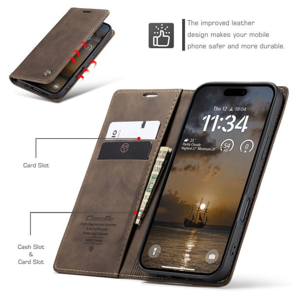 CaseMe 013 Multifunctional Horizontal Flip Leather Phone Case