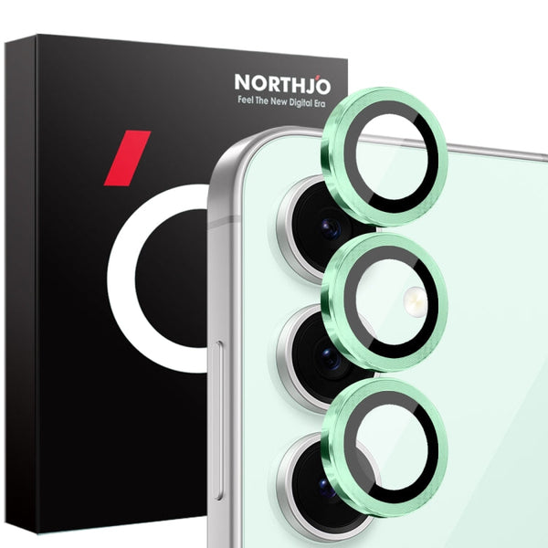 NORTHJO Camera Lens Protector CD Metal Ring Tempered Glass Film