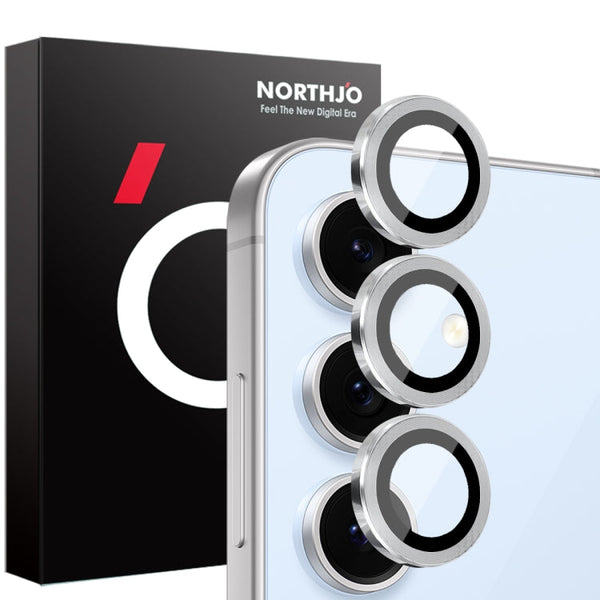 NORTHJO Camera Lens Protector CD Metal Ring Tempered Glass Film