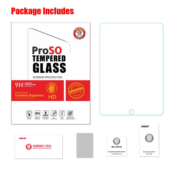 For iPad 10.2 (2019) ENKAY Hat-Prince 0.33mm 9H Surface Hardness 2.5D Explosion-proof Tempered Glass Film