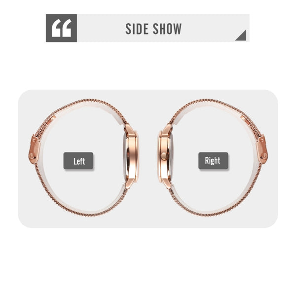 SKMEI 1528 Simple Fashion Lady Watch Casual Netting Scale