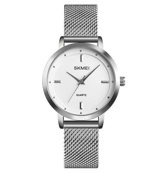 SKMEI 1528 Simple Fashion Lady Watch Casual Netting Scale