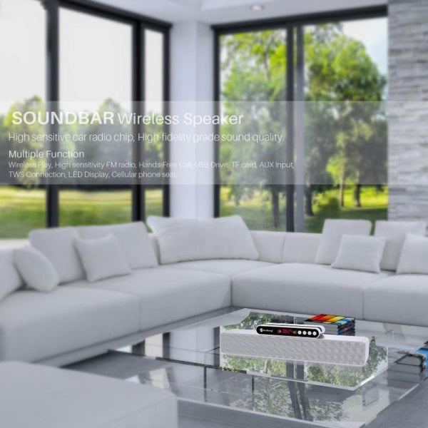 Newrixing NR5017 LED Bluetooth Portable Speaker TWS Connection Loudspeaker Sound System 10W Stereo Surround Speaker