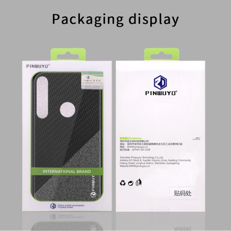 PINWUYO Rong Series  Shockproof PC + TPU+ Chemical Fiber Cloth Protective Cover