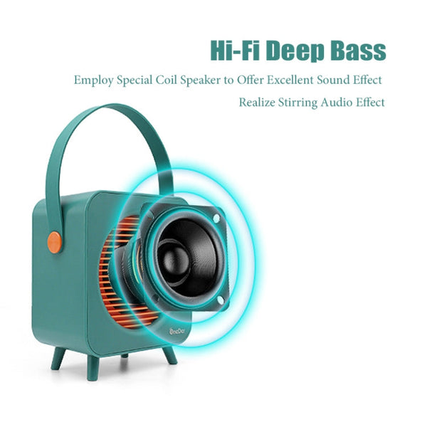 Oneder V9 Fabric Portable Wireless Bluetooth Speaker Portable Card Subwoofer Creative Gift Mini Speaker