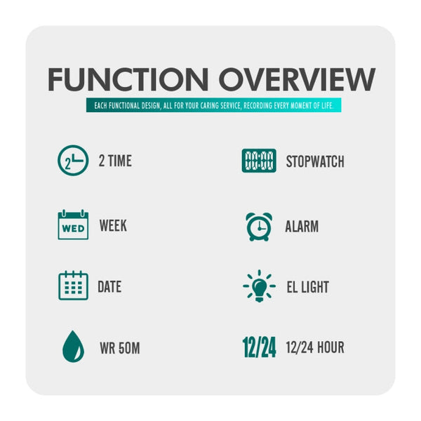 Skmei 1562 Multi Function Outdoor Sports Waterproof Student Electronic Watch Ten Year Battery Mens Watch