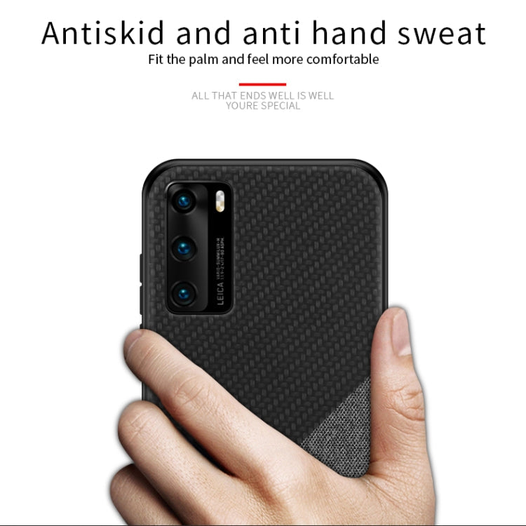 PINWUYO Rong Series  Shockproof PC + TPU+ Chemical Fiber Cloth Protective Cover, For Huawei P40, For Huawei P40 pro / P40pro+, For Galaxy A01, For Galaxy?A21