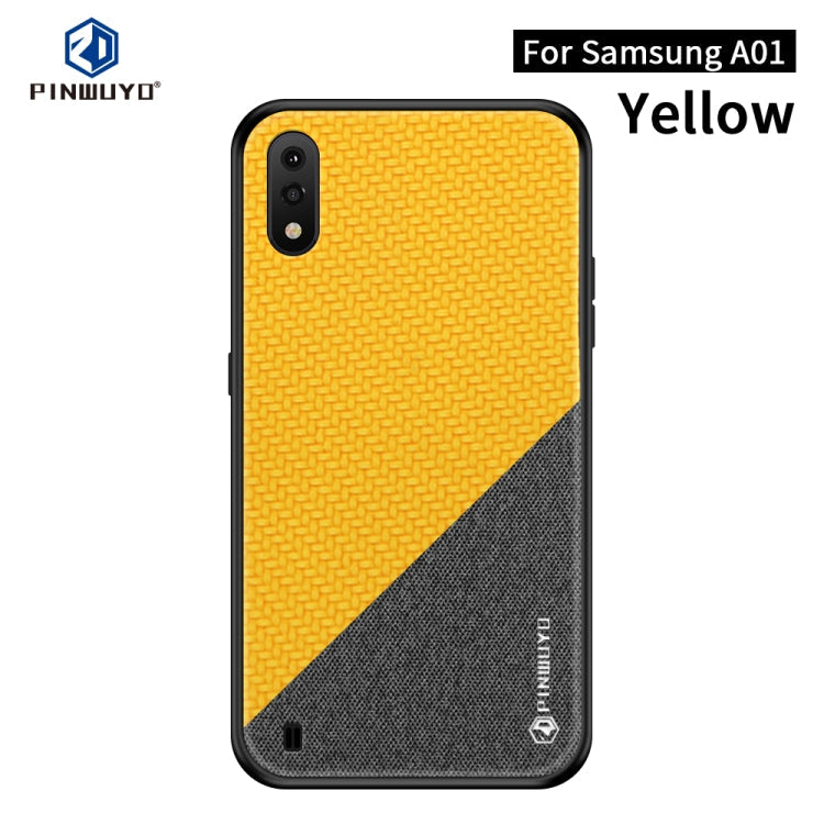 PINWUYO Rong Series  Shockproof PC + TPU+ Chemical Fiber Cloth Protective Cover, For Huawei P40, For Huawei P40 pro / P40pro+, For Galaxy A01, For Galaxy?A21