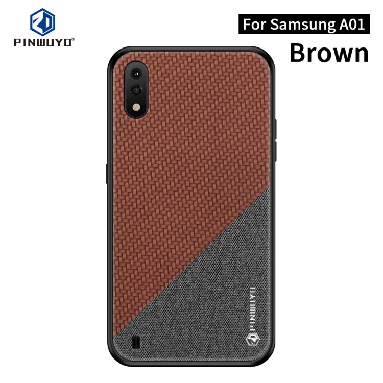 PINWUYO Rong Series  Shockproof PC + TPU+ Chemical Fiber Cloth Protective Cover, For Huawei P40, For Huawei P40 pro / P40pro+, For Galaxy A01, For Galaxy?A21