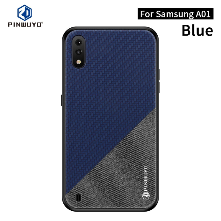 PINWUYO Rong Series  Shockproof PC + TPU+ Chemical Fiber Cloth Protective Cover, For Huawei P40, For Huawei P40 pro / P40pro+, For Galaxy A01, For Galaxy?A21