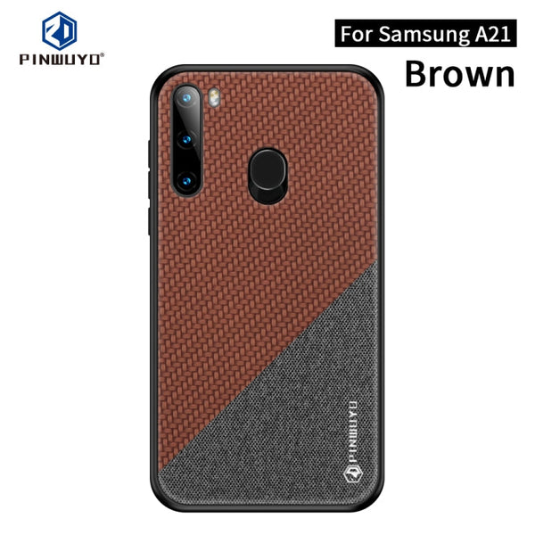 PINWUYO Rong Series  Shockproof PC + TPU+ Chemical Fiber Cloth Protective Cover, For Huawei P40, For Huawei P40 pro / P40pro+, For Galaxy A01, For Galaxy?A21