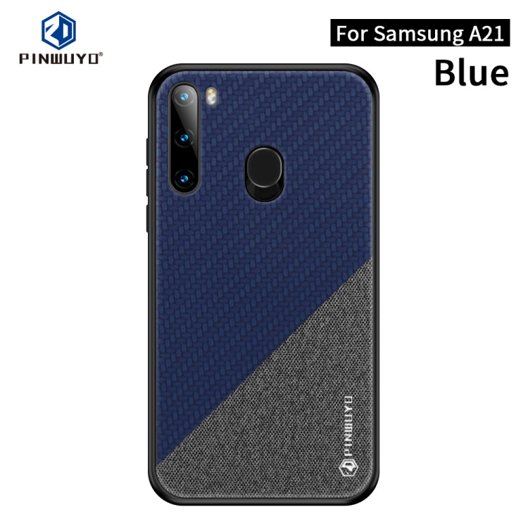 PINWUYO Rong Series  Shockproof PC + TPU+ Chemical Fiber Cloth Protective Cover, For Huawei P40, For Huawei P40 pro / P40pro+, For Galaxy A01, For Galaxy?A21