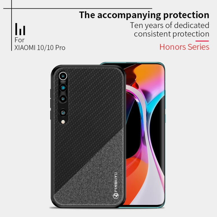 PINWUYO Rong Series  Shockproof PC + TPU+ Chemical Fiber Cloth Protective Cover, For Xiaomi 10 / 10pro, For Xiaomi  RedMi K30