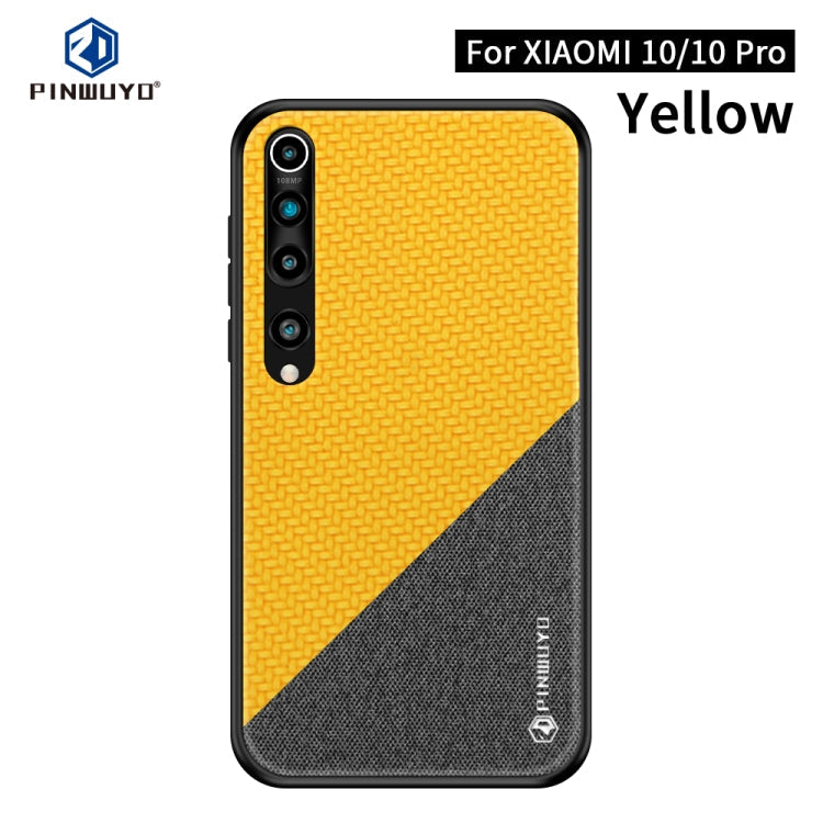 PINWUYO Rong Series  Shockproof PC + TPU+ Chemical Fiber Cloth Protective Cover, For Xiaomi 10 / 10pro, For Xiaomi  RedMi K30