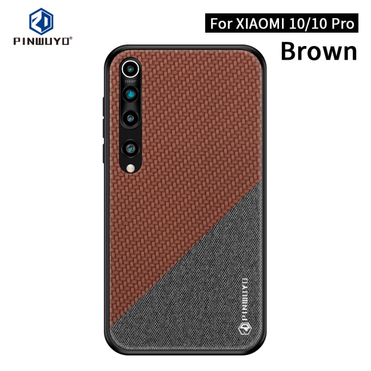 PINWUYO Rong Series  Shockproof PC + TPU+ Chemical Fiber Cloth Protective Cover, For Xiaomi 10 / 10pro, For Xiaomi  RedMi K30
