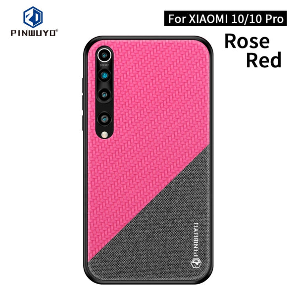 PINWUYO Rong Series  Shockproof PC + TPU+ Chemical Fiber Cloth Protective Cover, For Xiaomi 10 / 10pro, For Xiaomi  RedMi K30