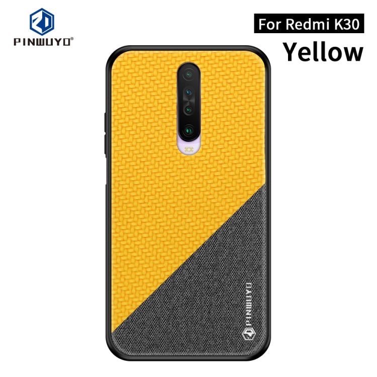 PINWUYO Rong Series  Shockproof PC + TPU+ Chemical Fiber Cloth Protective Cover, For Xiaomi 10 / 10pro, For Xiaomi  RedMi K30